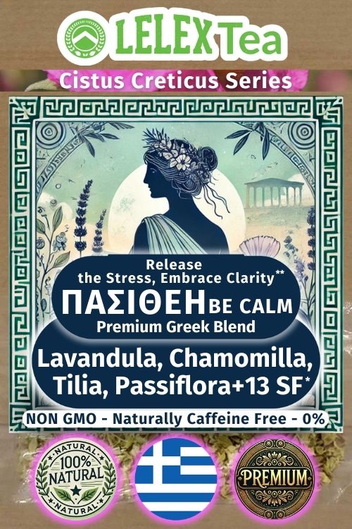 Τσάι Μείγμα Βοτάνων Χαλάρωσης AntiStress με Βότανα Πασιθέη Be Calm - LelexTea