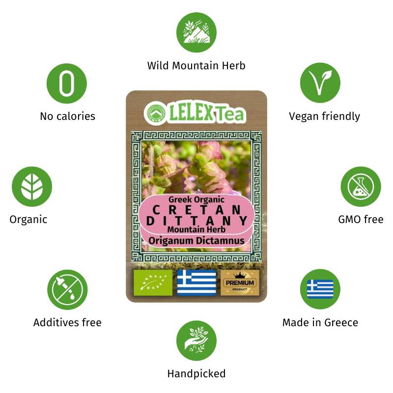 Dittany Tea Greek Cretan Organic BIO Mountain Herb - Lelex Tea