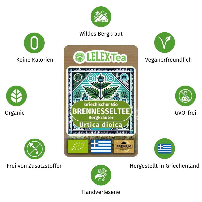 Brennesseltee Bio Griechischer Wilder Bergkräuter - Lelex Tea