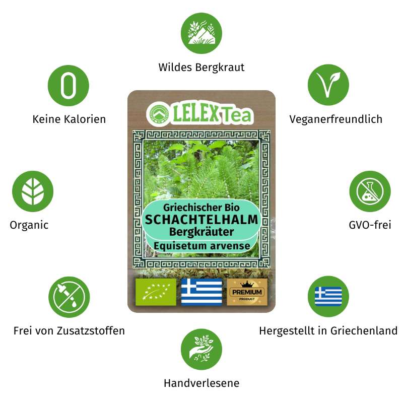 Ackerschachtelhalmtee Bio Griechischer Bergkräuter - Lelex Tea