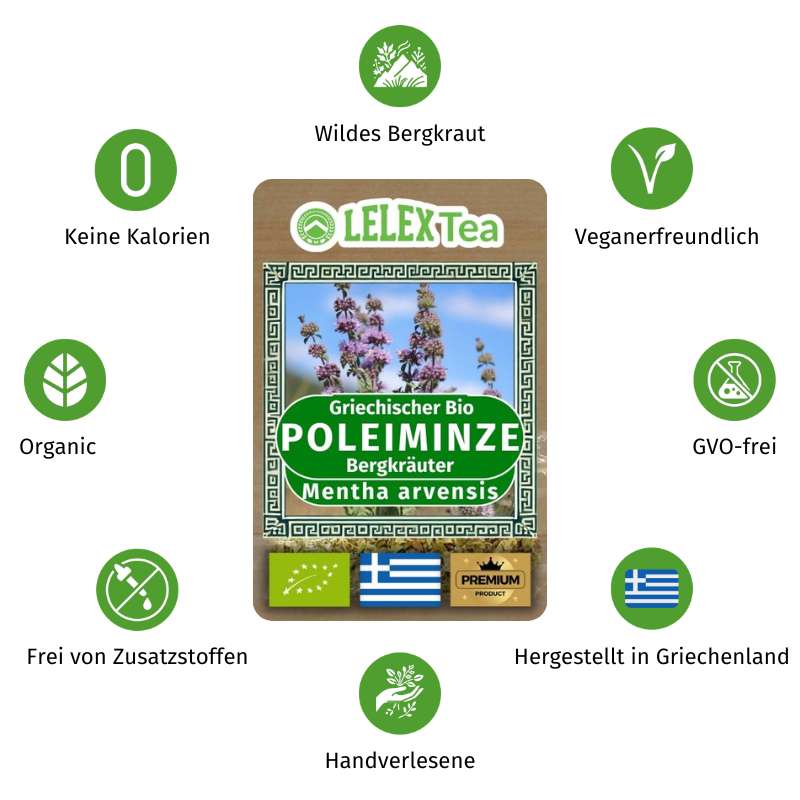 Poleiminze-Tee Griechischer Wilder Bergkräuter - Lelex Tea
