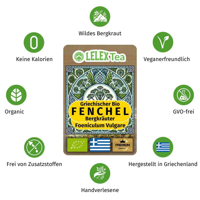 Fencheltee BIO Griechischer Wilder Bergkräuter - Lelex Tea