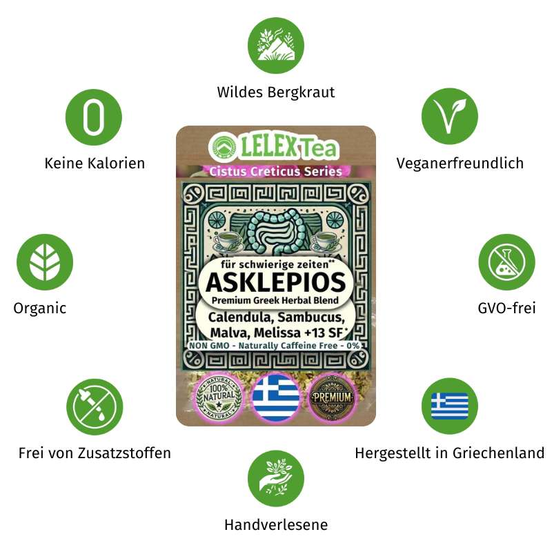 PREMIUM GRIECHISCHES BERGKRAUT Tee Asklepios - LelexTea