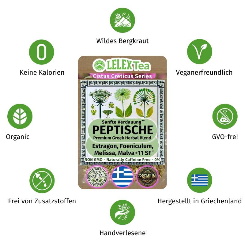 PREMIUM GRIECHISCHES BERGKRAUT Peptiche - Lelex Tea