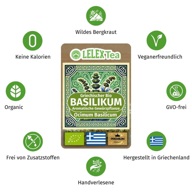 Bio Griechischer Basilikum Tee Bergkraut - Lelex Tea