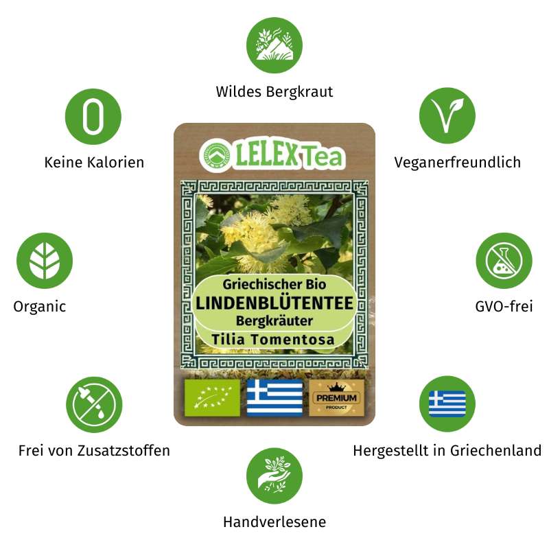 Lindenblütentee Bio Griechischer Bergkräuter - Lelex Tea