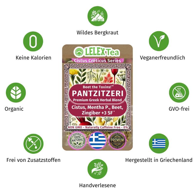PREMIUM GRIECHISCHES BERGKRAUT Pantzitzeri - Lelex Tea