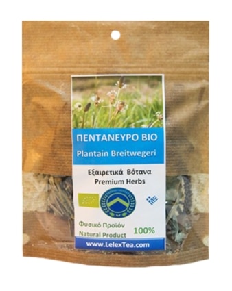 Elliniko-biologiko-pentanevro-tsai-votano-greek-organic-mountain-herb-common-plantain-Plantago-major-breitwegerich-3