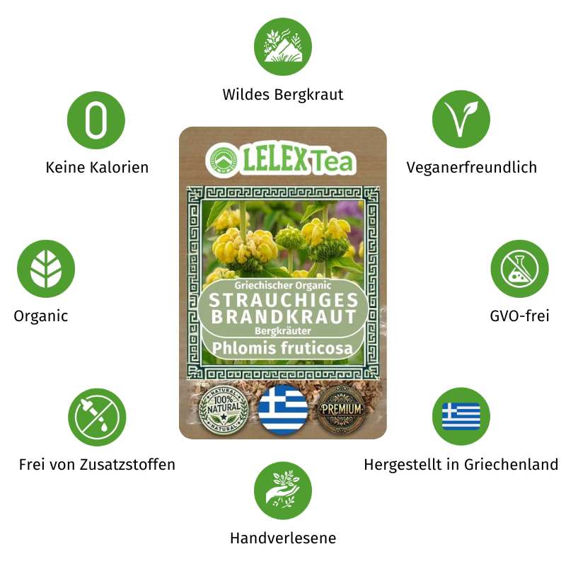 GRIECHISCHES BIO-BERGKRAUT Strauchiges Brandkraut LelexTea