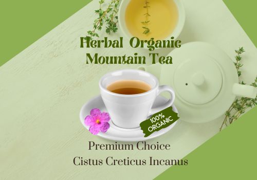 Απολαύστε το διαχρονικό ελιξήριο της φύσης, το τσάι Κίστος Λαδανιά.-CISTUS CRETICUS INCANUS ORGANIC Mountain Tea-herbal tea