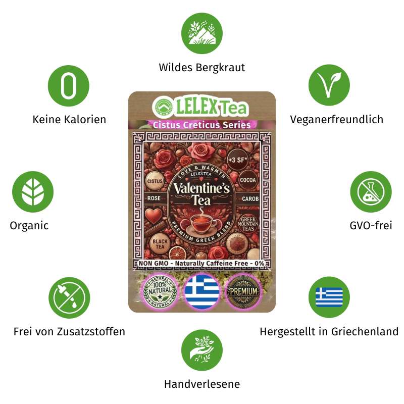 PREMIUM GRIECHISCHES BERGKRAUT Valentine'sTea - Lelex Tea