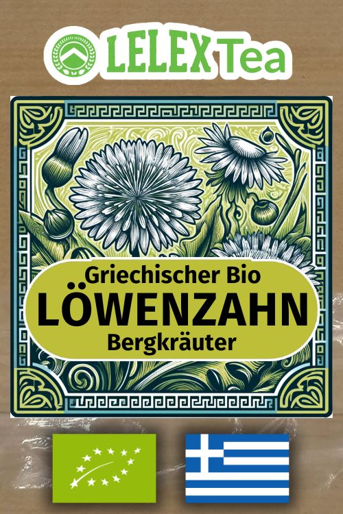 BIO Löwenzah Griechischer Bergkräuter Löwenzahntee Taraxacum - Lelex Tea