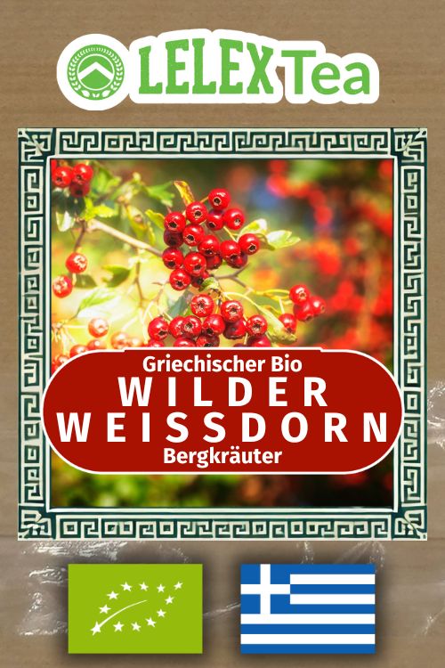 Weißdorn tee Bio Griechischer Wilder Bergkräuter - Lelex Tea