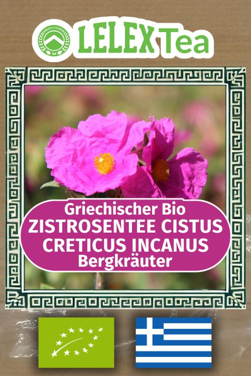 Zistrosentee Bio | Cistus Creticus Incanus Tee Griechischer WildeTee - Lelex Tea