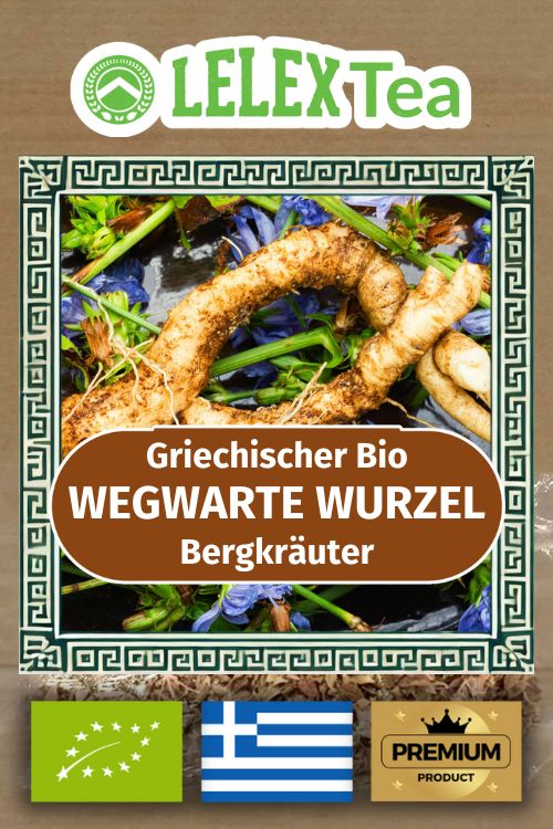 Chicorée-Wurzeltee – Blauer Löwenzahn, Wildgeerntet, Koffeinfreie Verdauungsunterstützung