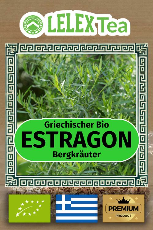 Estragon Kräutertee | Premium Wildgesammelter Estragon | Koffeinfreies Naturheilmittel