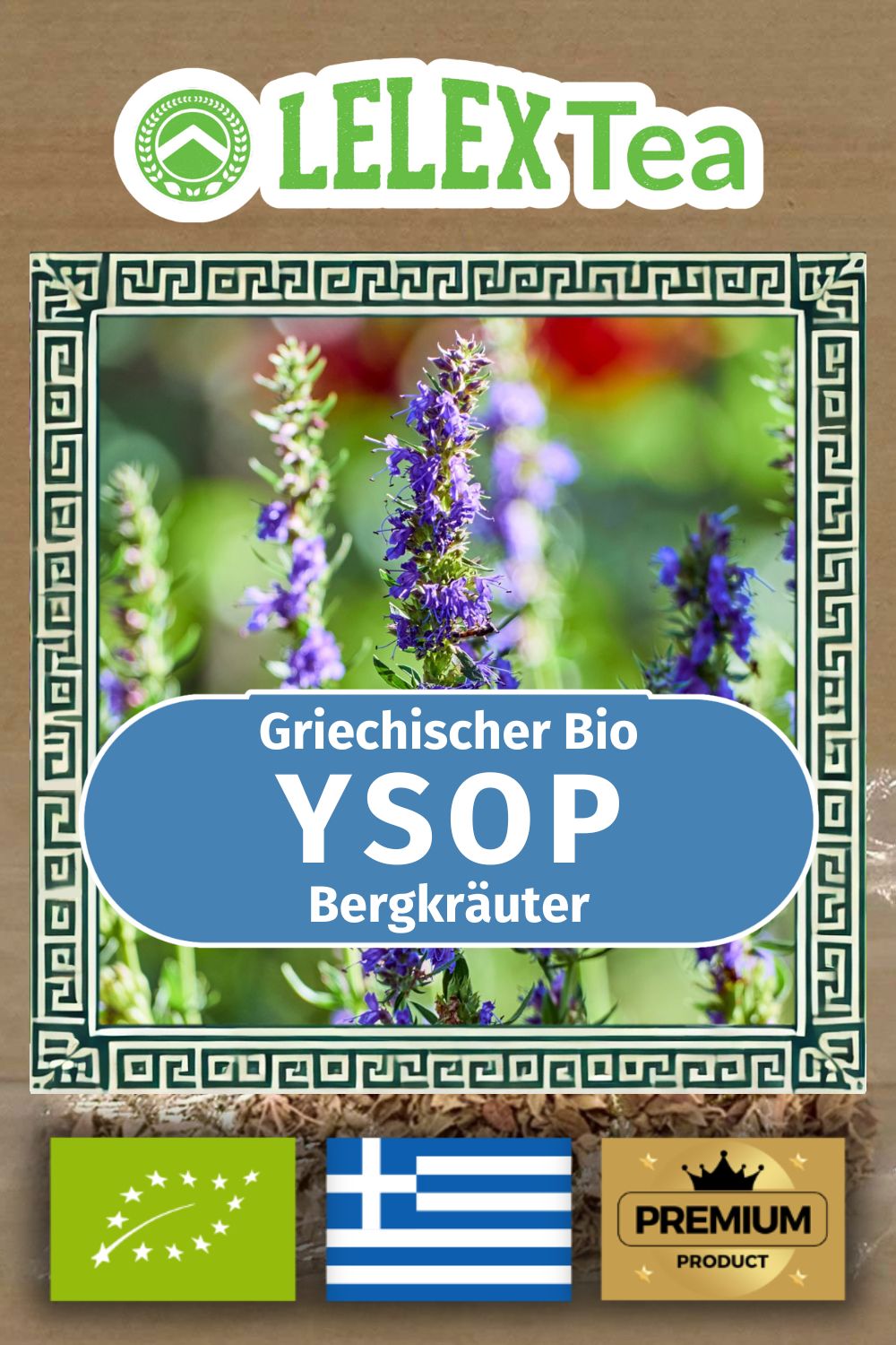 Hyssopus Officinalis Tee – Griechisches Bio-Isop-Kraut für Atemwegsgesundheit & Hustenlinderung