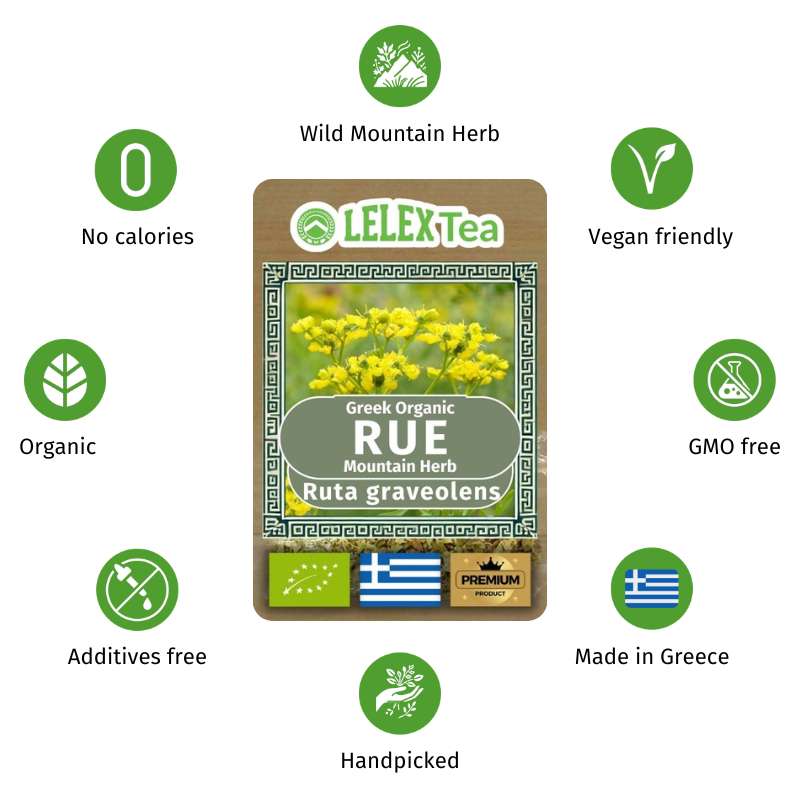 Organic Ruta Graveolens – Greek Wild Rue for Digestive Health & Headache Relief