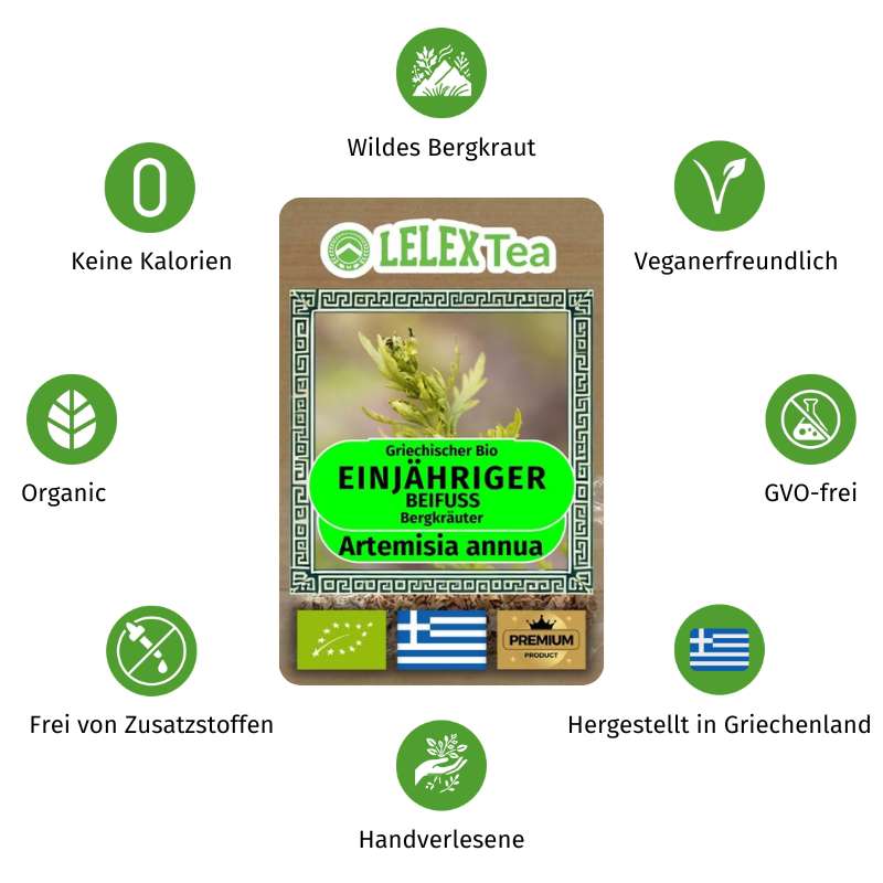 Bio-Artemisia Annua Tee – Griechisches Beifuß-Kraut für Immunsystem & Entgiftung