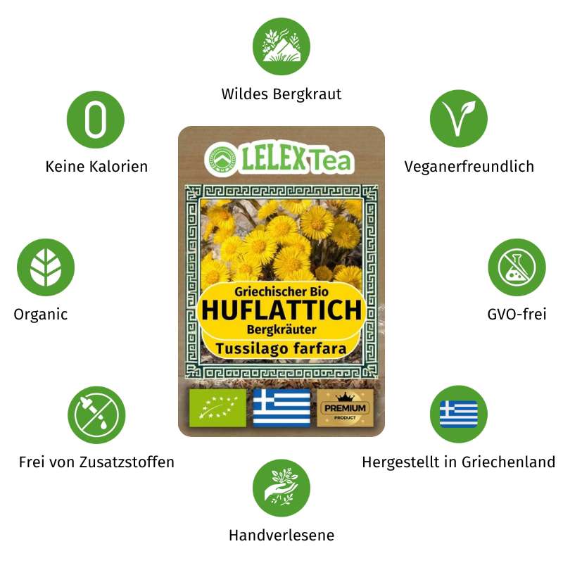 Coltsfoot Tussilago farfara | Organic Wild-Harvested Respiratory Support LelexTea