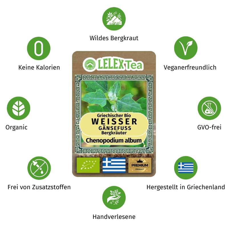 Chenopodium Album Tee | Gänsefußkraut | Wild Gesammelter Weiße Gänsefuß LelexTea