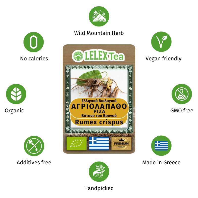 Ρίζα Αγριολάπαθο – Βιολογικό βότανο Τσάι | Rumex crispus | LelexTea