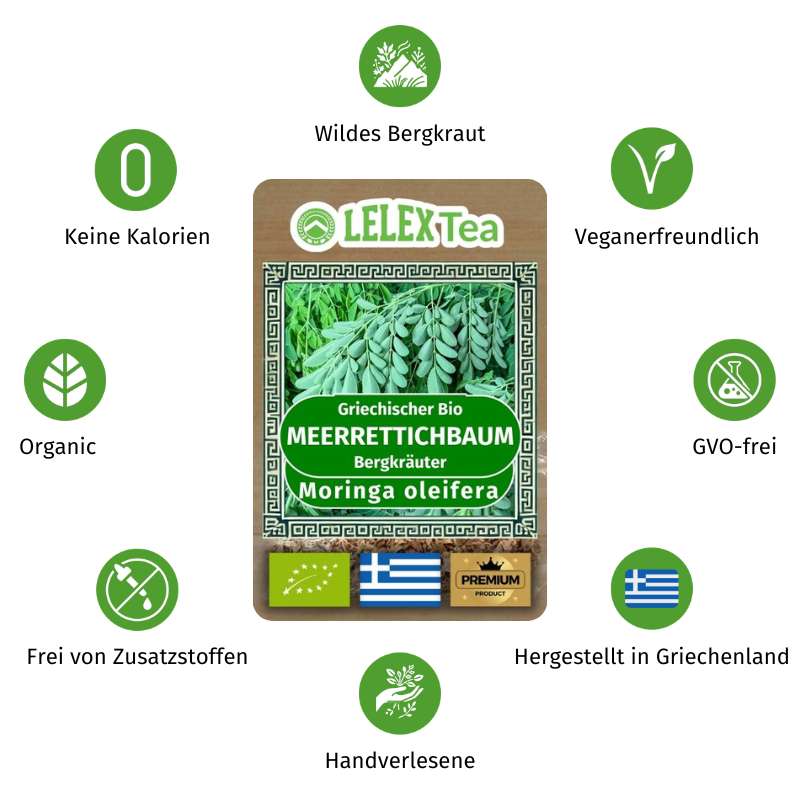 Moringa Oleifera Tee – Bio-Griechisches Superfood für Energie, Immunsystem & Vitalität