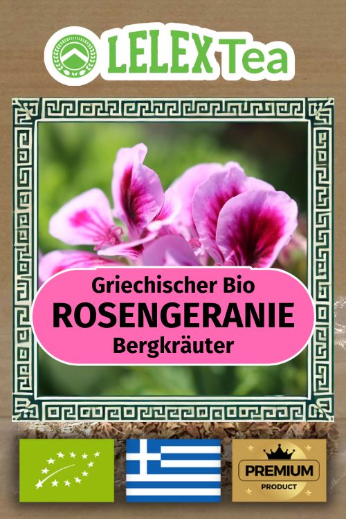 Rosenpelargonie – Wild Gesammelte Duftpelargonie, Duftende Geranie Tee