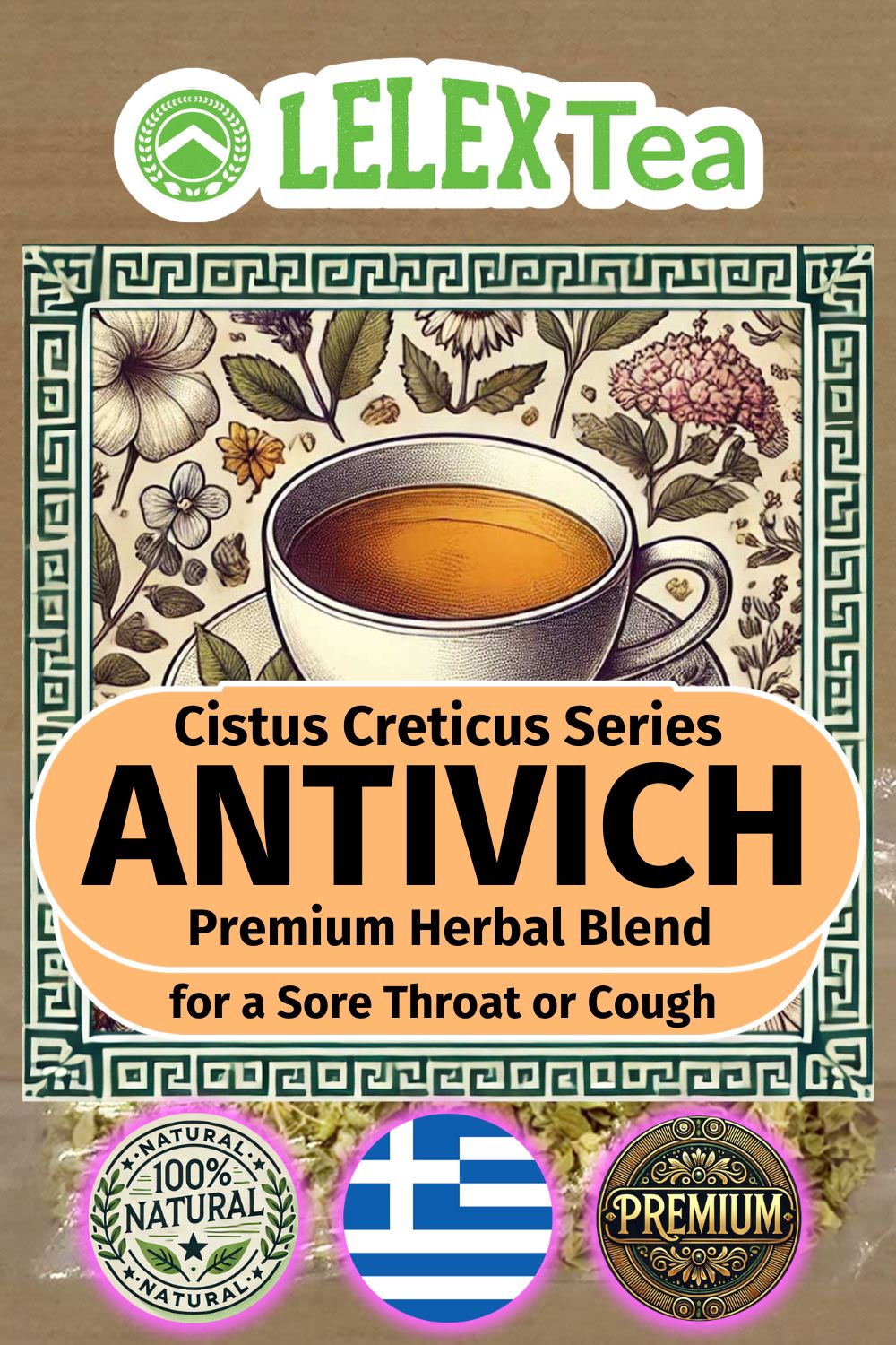 Herbal Tea for a Sore Throat or Cough AntiVich - Lelex Tea