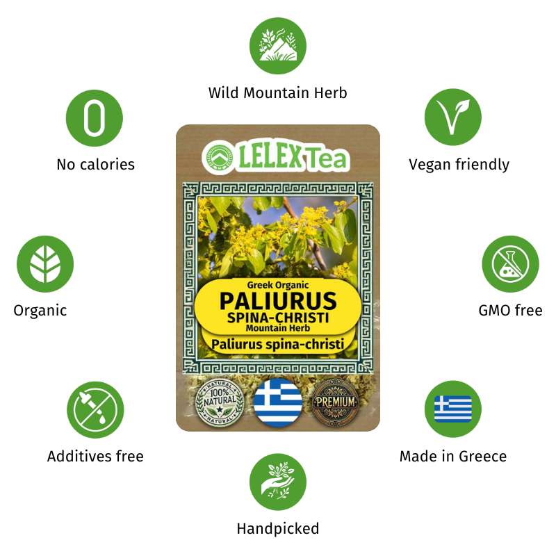Paliurus Spina-Christi Tea: The Crown of Health - Greek Organic Mountain Herb