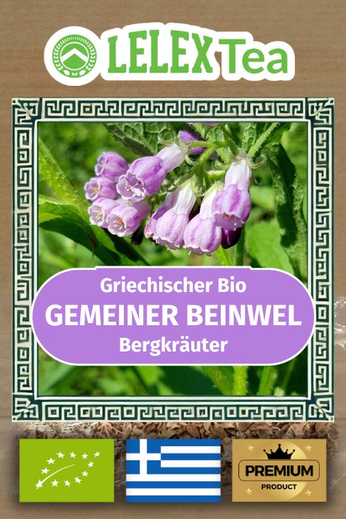 Wildwachsender Griechischer Gemeiner Beinwell Tee – Beinwell – Bio, Koffeinfrei, Natürliche Heilpflanze