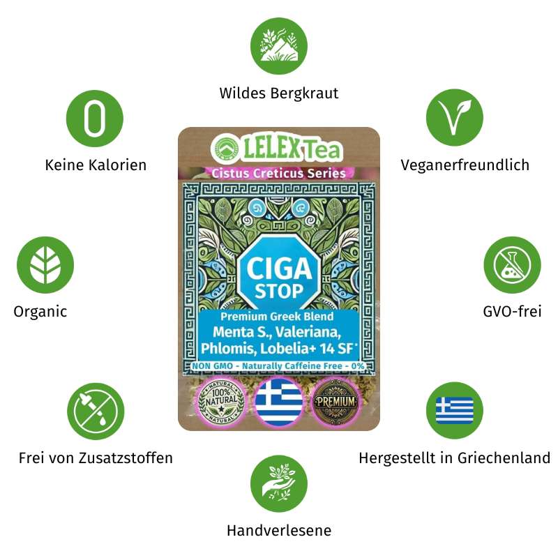 PREMIUM GRIECHISCHES BERGKRAUT CigaStop - Lelex Tea