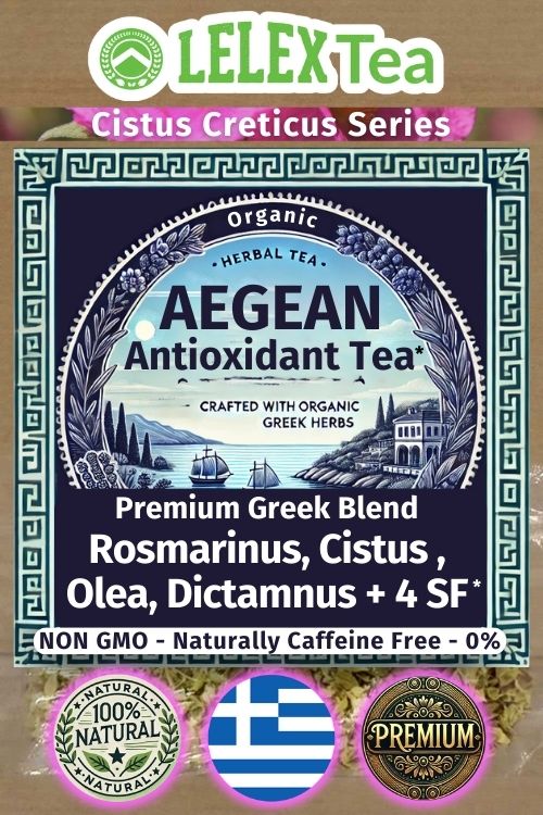 Aegean Antioxidant tea Premium Greek Mountain Herbs LelexTea