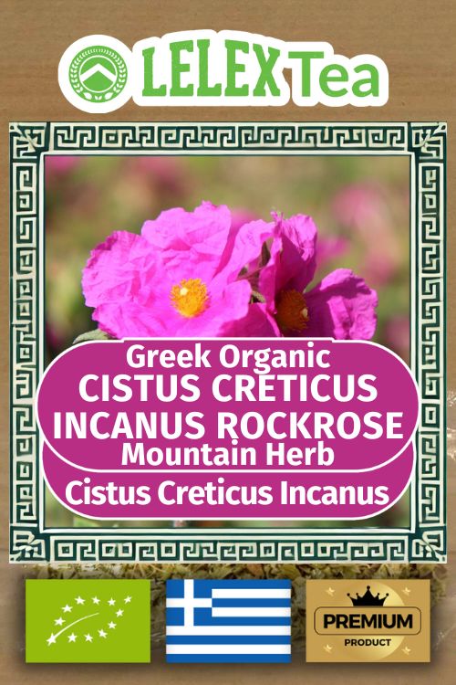 Cistus creticus incanus Rockrose bio