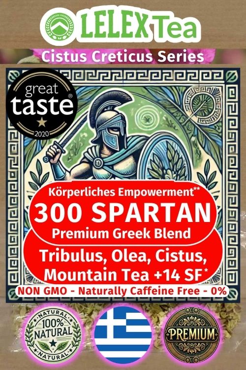 Energie Tee, Tonisierung & körperliche Ertüchtigung 300 Spartan- Lelex Tea