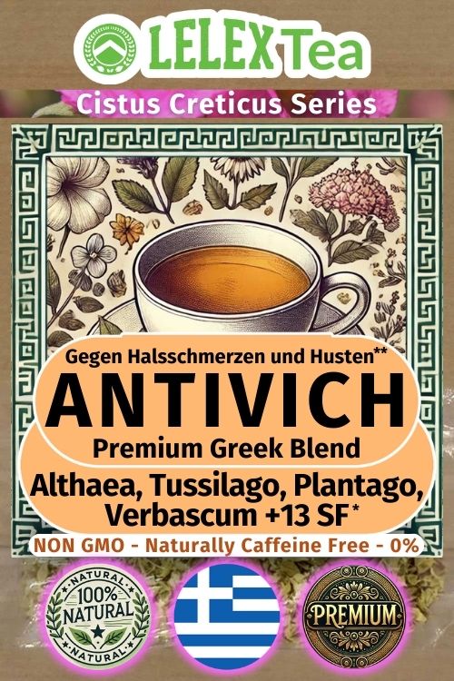 Tee gegen Halsschmerzen - Lelex Tea mit Kräutern