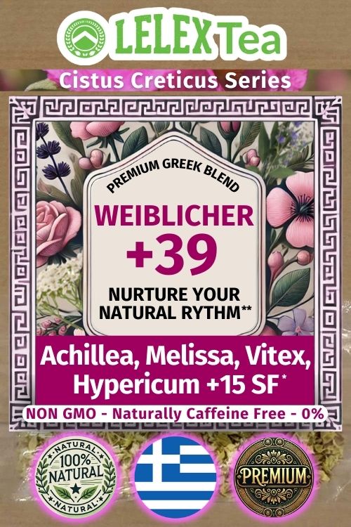 Weiblicher Tee Kräuterteemischung für Menopause I Hormone - Lelex Tea