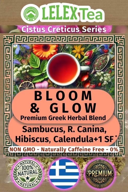 Bloom & Glow Blend – Herbal Tea for Radiant Skin & Immune Boost