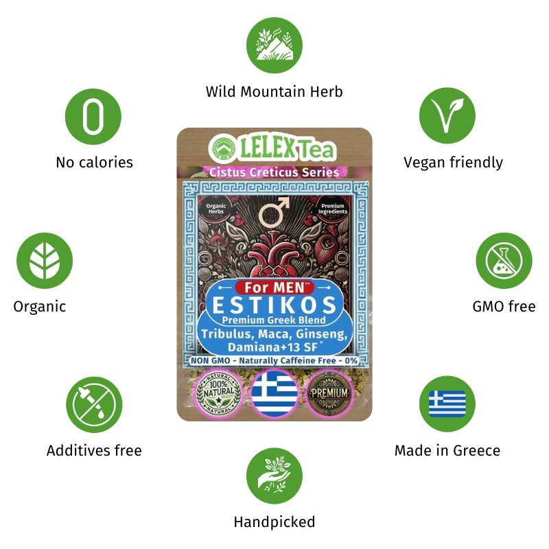  ESTIKOS FOR MEN APHRODISIAC LIBIDO TEA - LelexTea