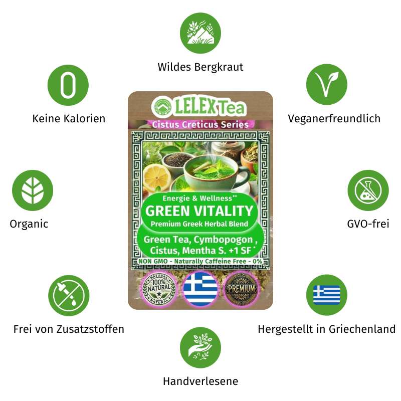 PREMIUM GRIECHISCHES BERGKRAUT Green Vitality - Lelex Tea