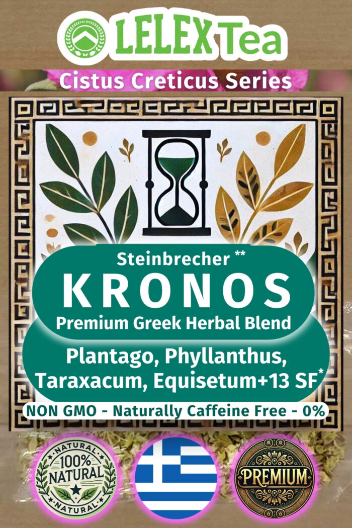 Kräuter Tee bei Nierensteinen Kronos | Vorbeugung & Linderung von Nierensteinen - Lelex Tea