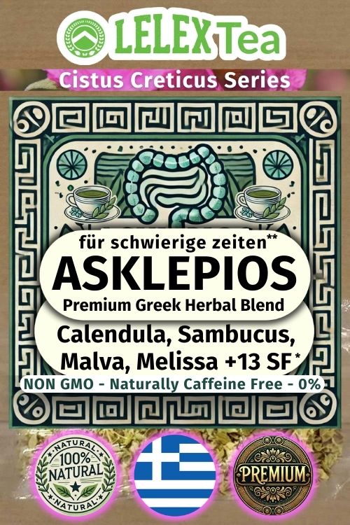 Tee gegen Verstopfung, Kräutermischung für Verstopfung Asklepios - Lelex Tea