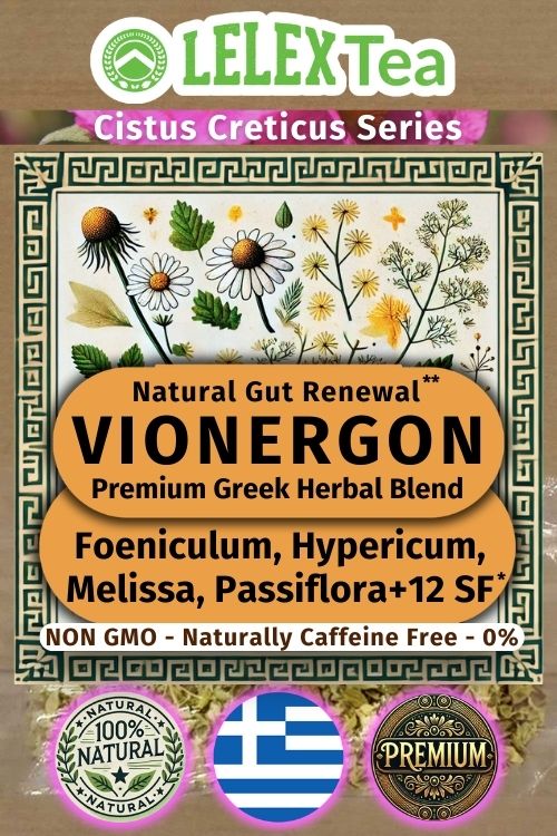 Vionergon herbal blend tea for the gut - Lelex Tea